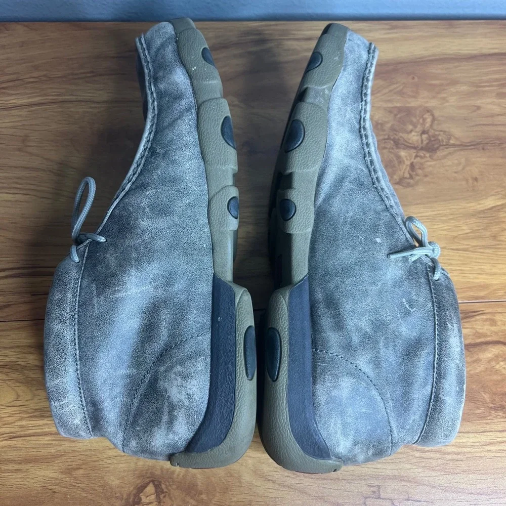 Twisted X Chukka Driving Mocs Mens 13 Gray MDM0072 Leather Casual Distressed